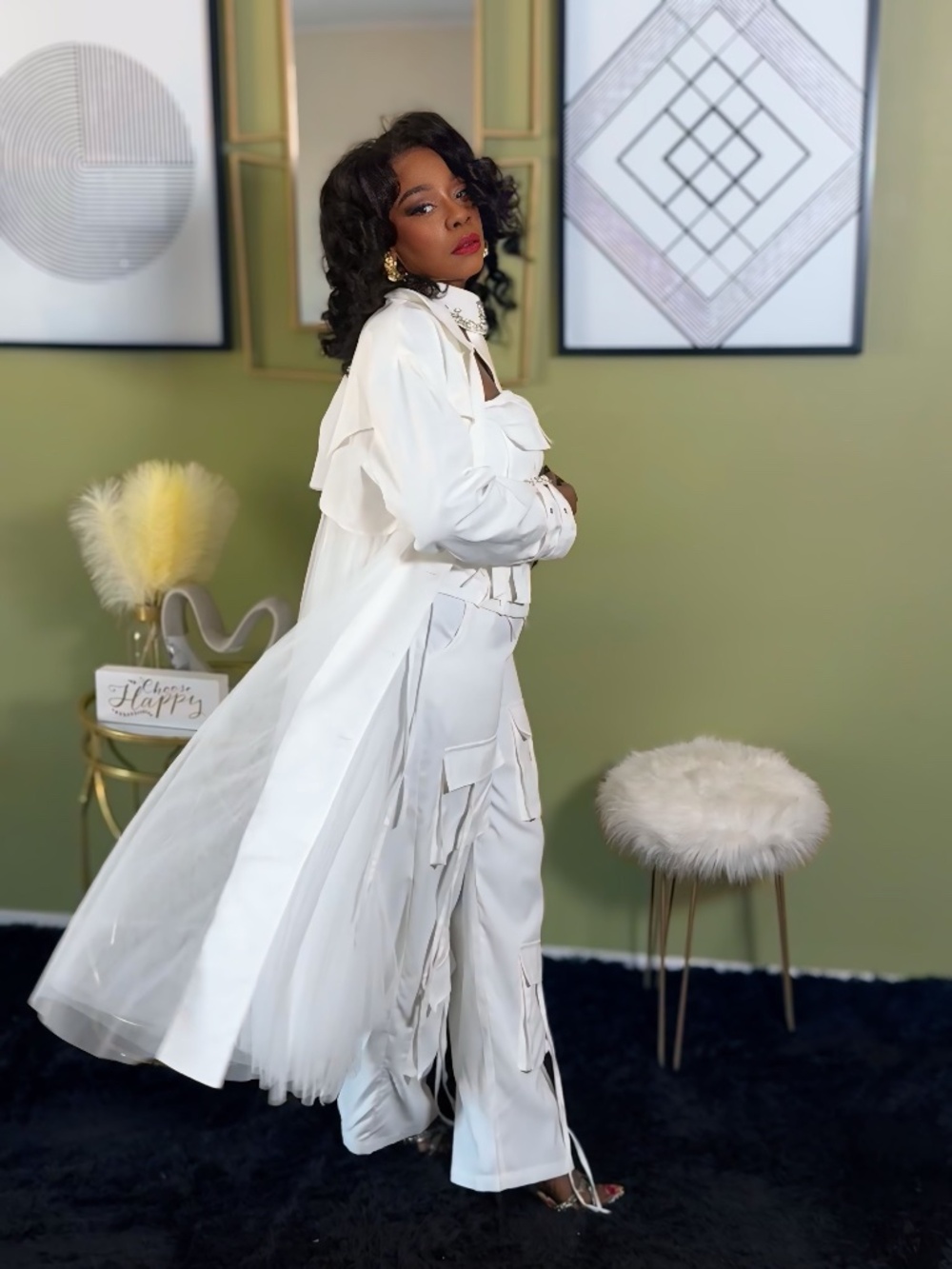 Draped In Lace Trench